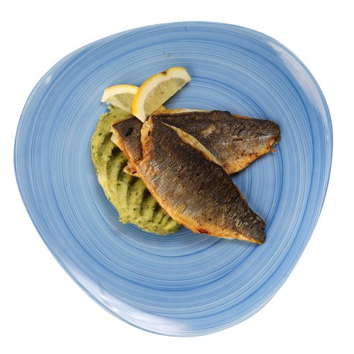 BRANZINO CON PURÈ AL PESTO