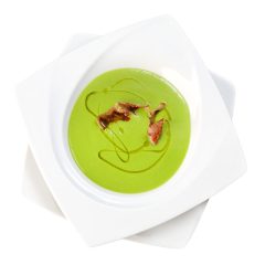 VELLUTATA DI PISELLI E CRUDO